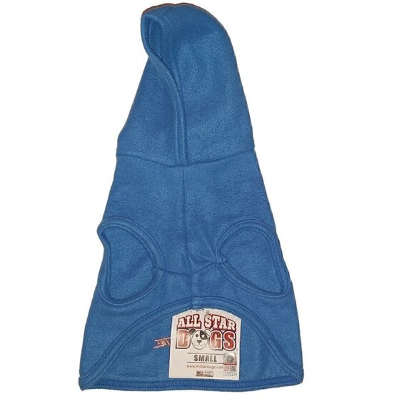 ALL Star Dogs Boise State University Broncos Dog Hoodie Shirt Blue Size Small - Picture 3 of 5